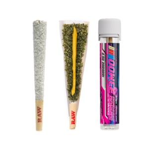 OOWEE ZARARRI by JOKES UP Ice Kream powdered donut preroll with flower, rosin and diamonds