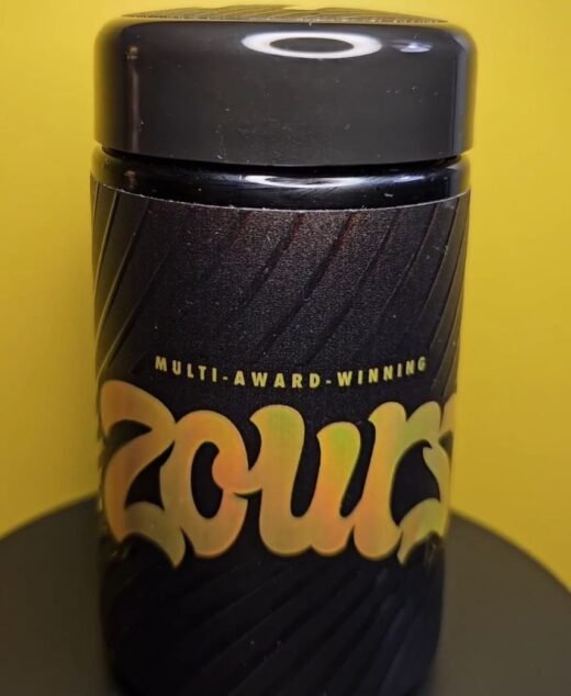 ZOURZ by HALL OF FLAME multi-award-winning cannabis jar product of California 7g
