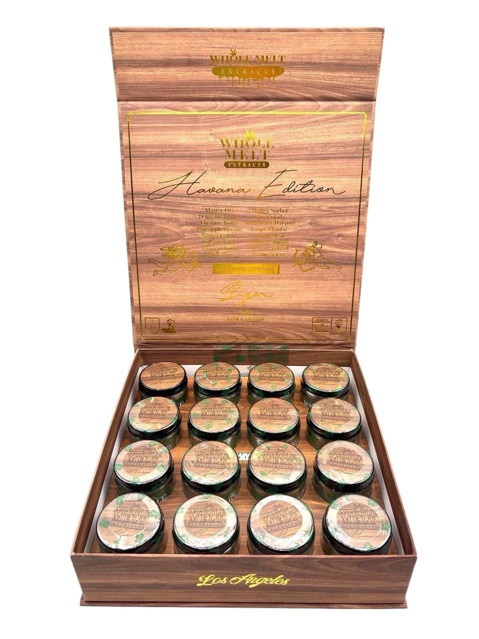 WHOLE MELT SUGAR WAX Havana Edition product packaging and single jar